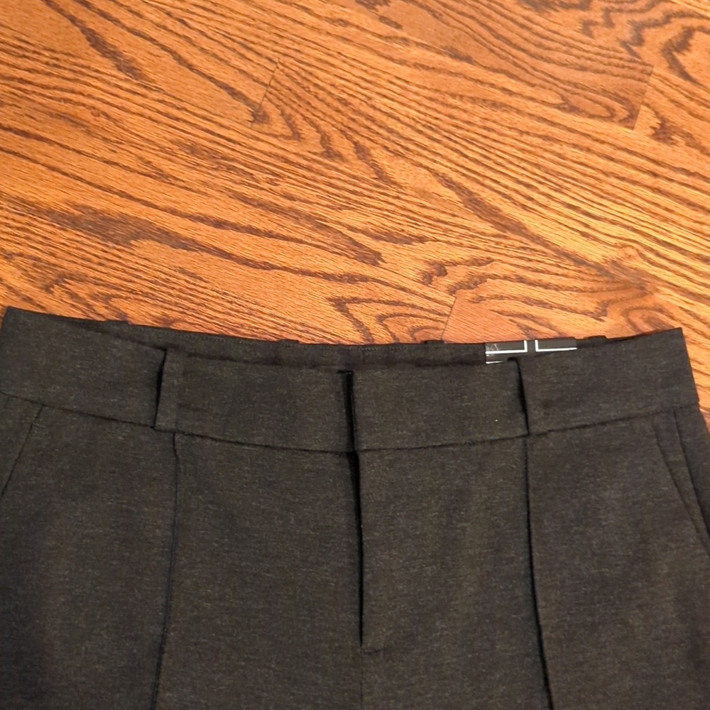 Liverpool Gemma Cigarette Trousers Heathered Charcoal Gray Minimalist NWOT 14W - Picture 5 of 8